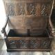 Neo-Gothic Chest Bench XIXth stamped A.Vallot Paris