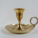 Golden brass cellar rat bougeoir