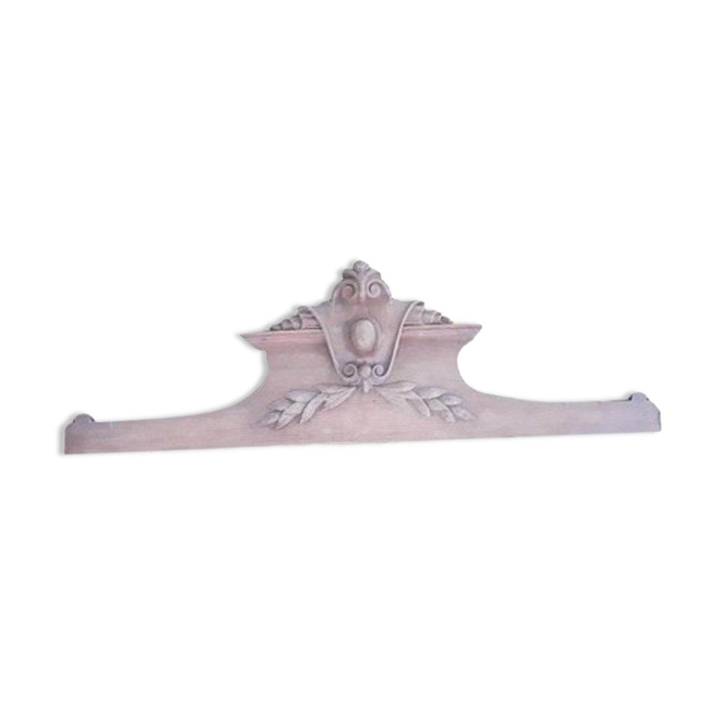 Wooden cabinet pediment