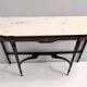 Vintage beech console table with portuguese pink marble top, italy