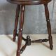 Vintage turned solid wood tripod stool