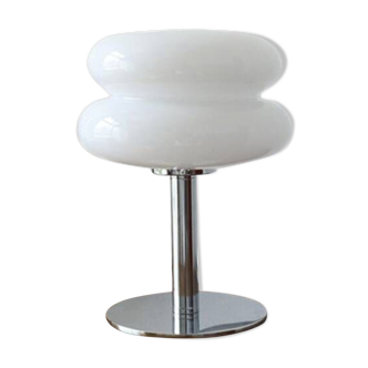 Vintage style glass lamp in the shape of a macaron