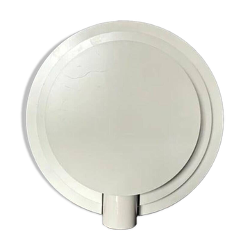Lumiance Planeta wall lamp by Chris Hiemstra, cream aluminium, 1980s