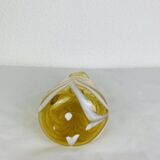 Vintage Italian style amber glass carafe