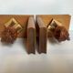 Pair of bookends owls wooden owls