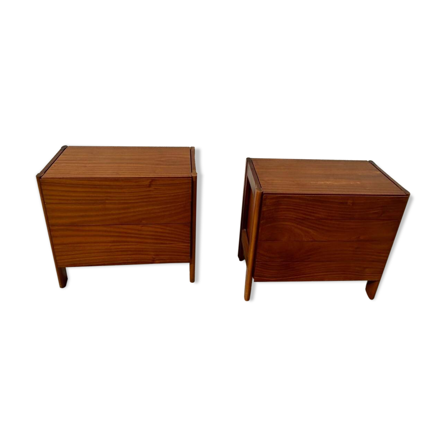 Pair of vintage wooden chests of drawers