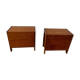 Paire de commodes vintage en bois