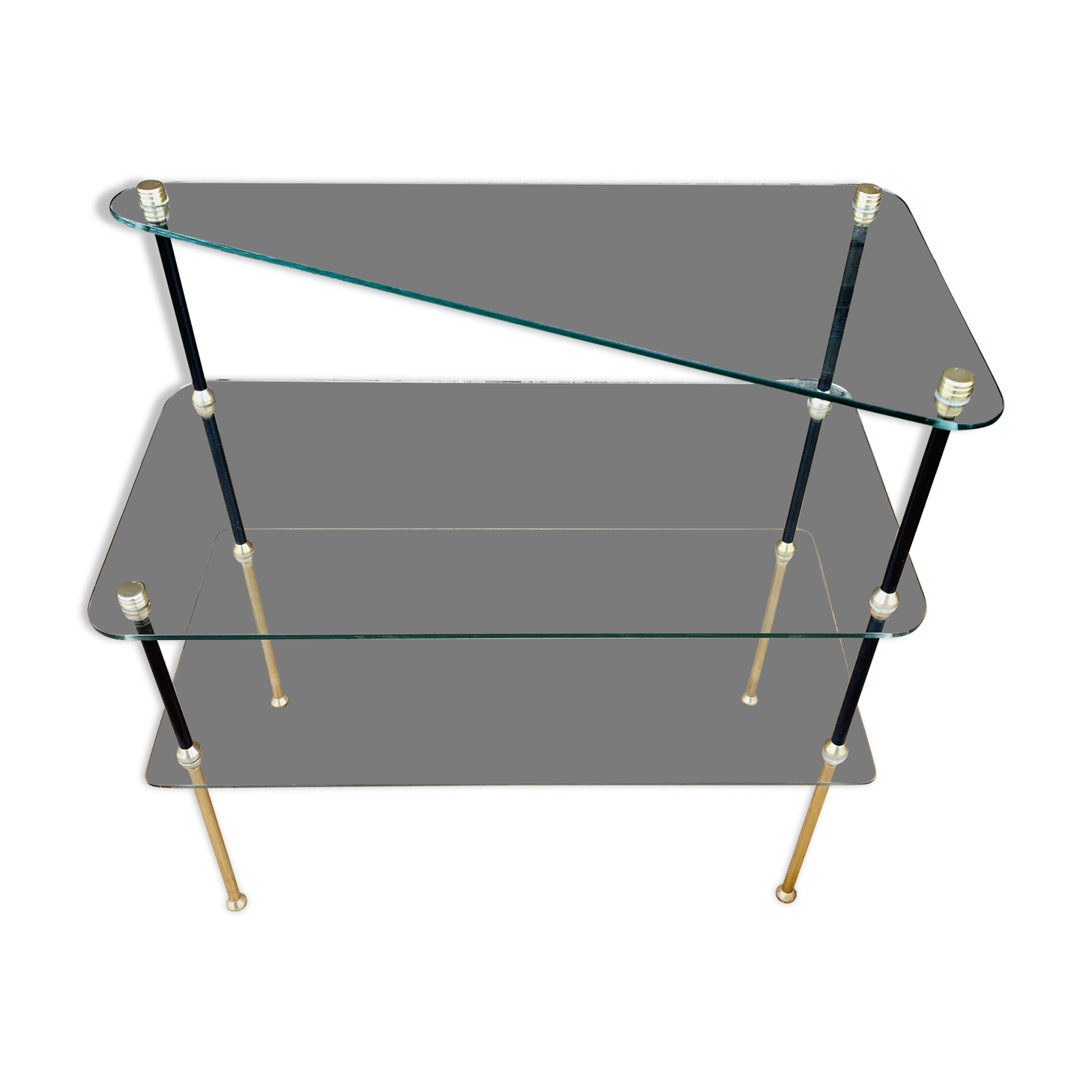 Vintage glass shelf from the 50s/60s