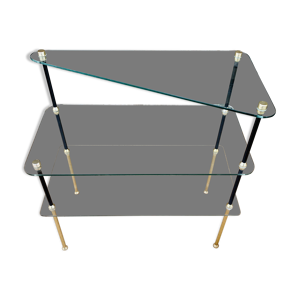 Étagère en verre vintage