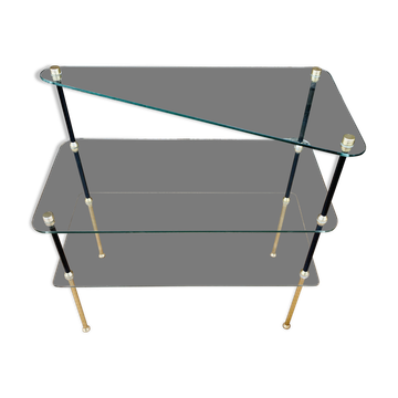 Vintage glass shelf from the 50s/60s