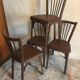 Set of 4 chairs bistrot baumann vintage midcentury