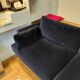 Blue velvet sofa Baci Habitat 3-seater