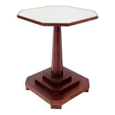Table piédestal octogonale art déco française - années 1930