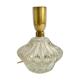 Lamp base glass and brass, 1960s