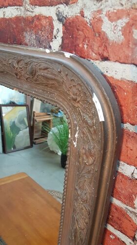 Miroir en plâtre avec moulure 78x56cm