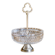 1950s crystal and silver-plated metal bowl/basket
