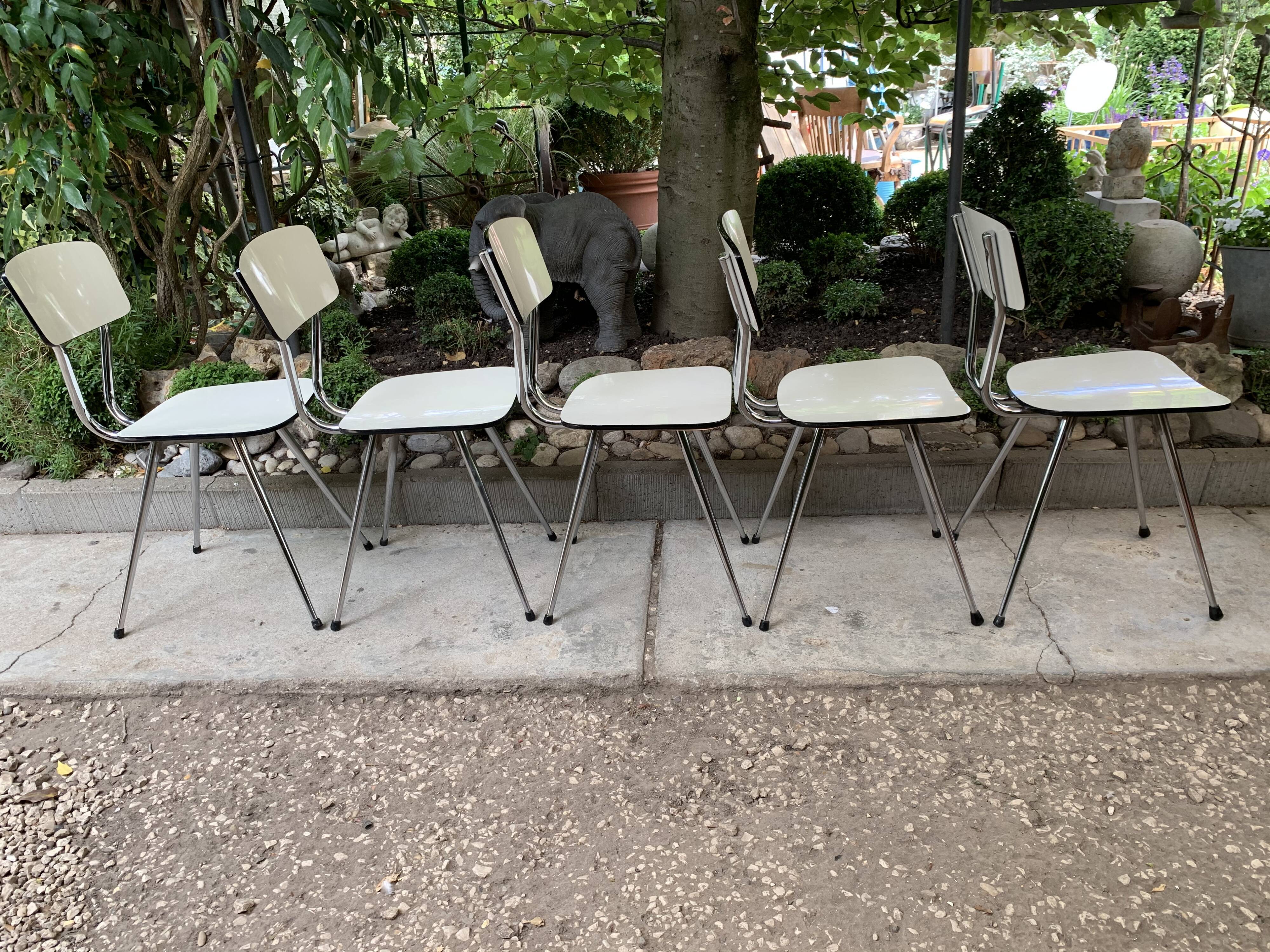 Tublac compass formica 5 chairs