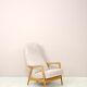 Fauteuil inclinable et repose-pieds par Alf Svensson