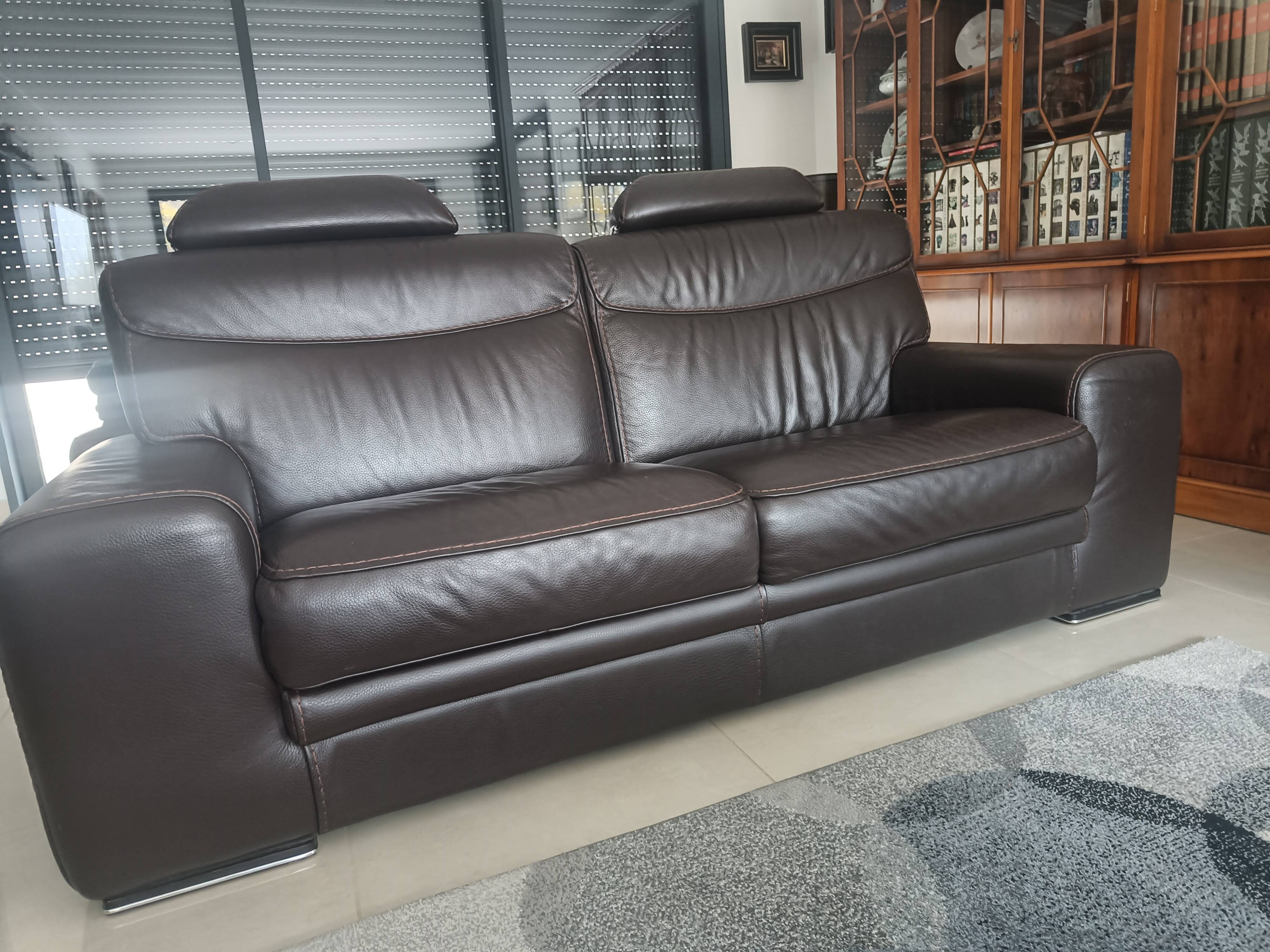Leather sofa