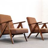 Mid Century Easy Chair Model B - 310 Var in Mocha Foam Loop