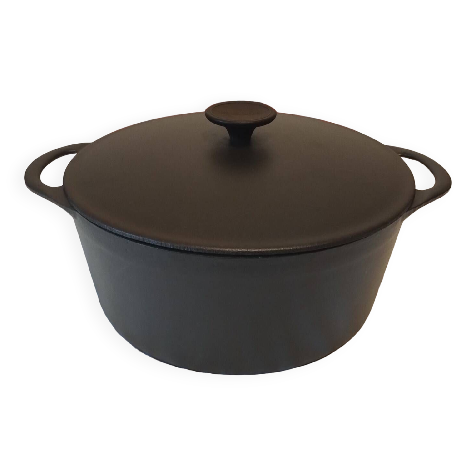 Cocotte En Fonte Cousances Orange - 25 Cm - Fabriquée En France - Compatible Induction