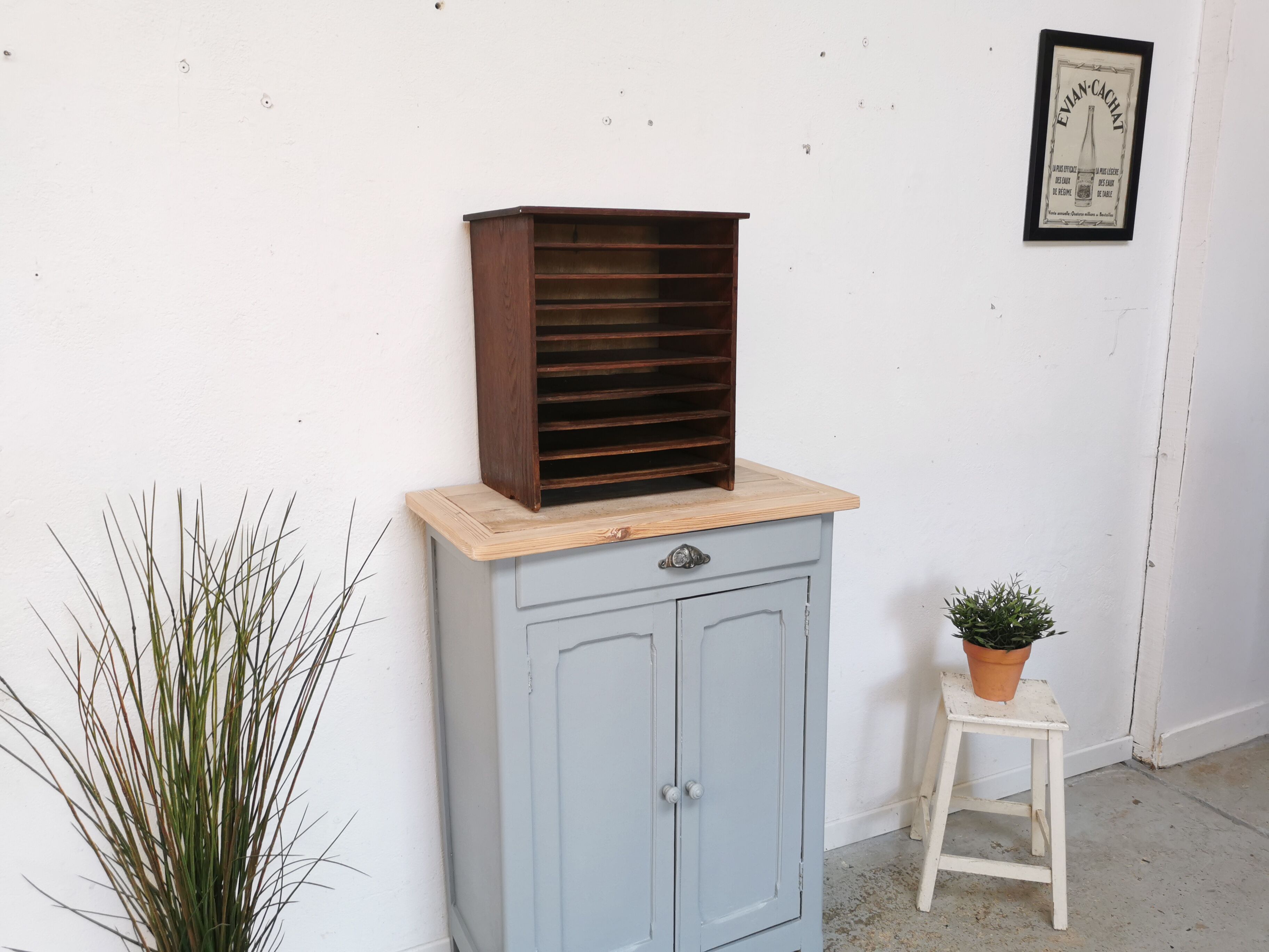 Range document vintage classeur trieur