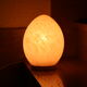 Pale pink opaque glass egg lamp, 60s