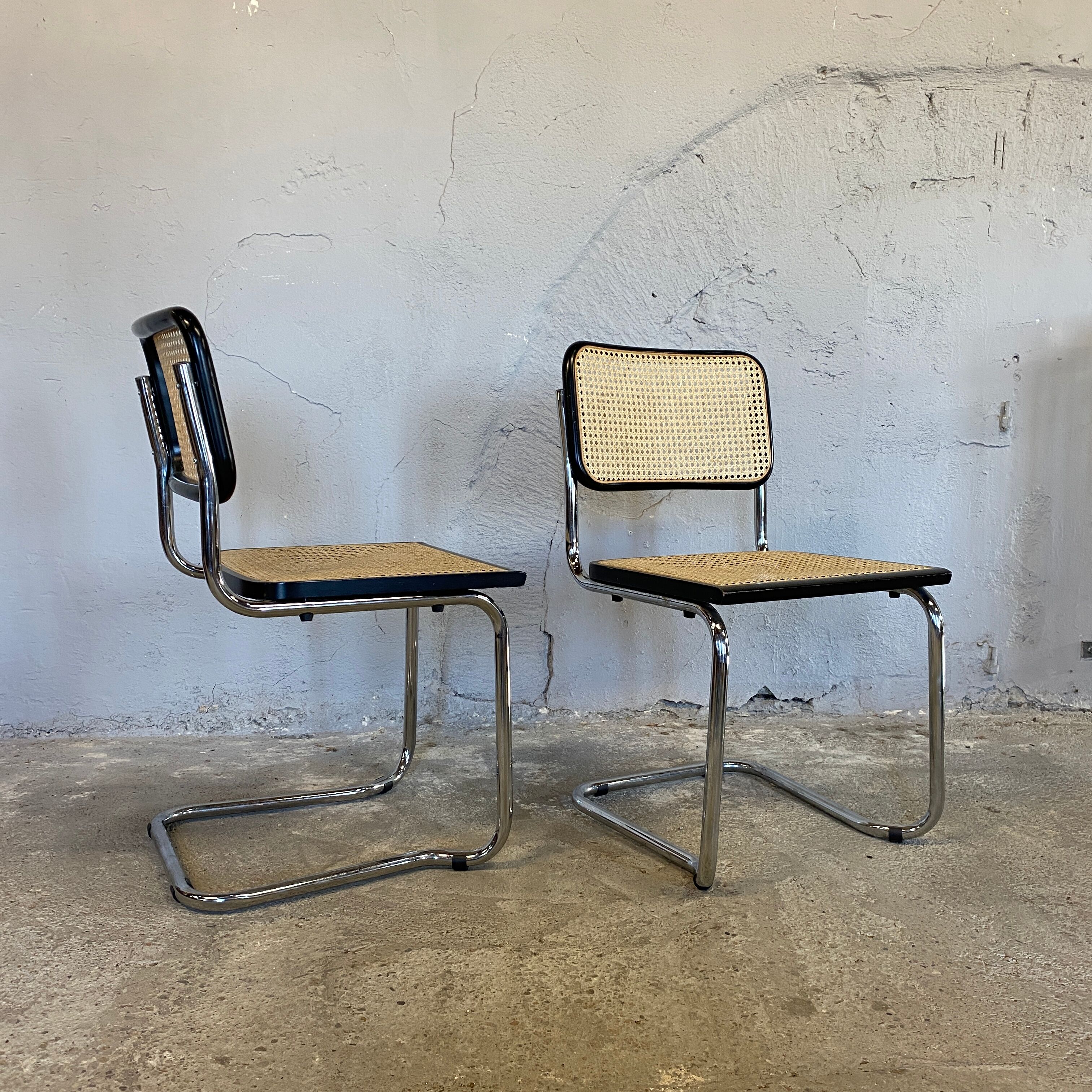 Paire de chaises Cesca de Marcel Breuer