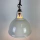 Vintage Industrial Beige Painted Pendant Lamp