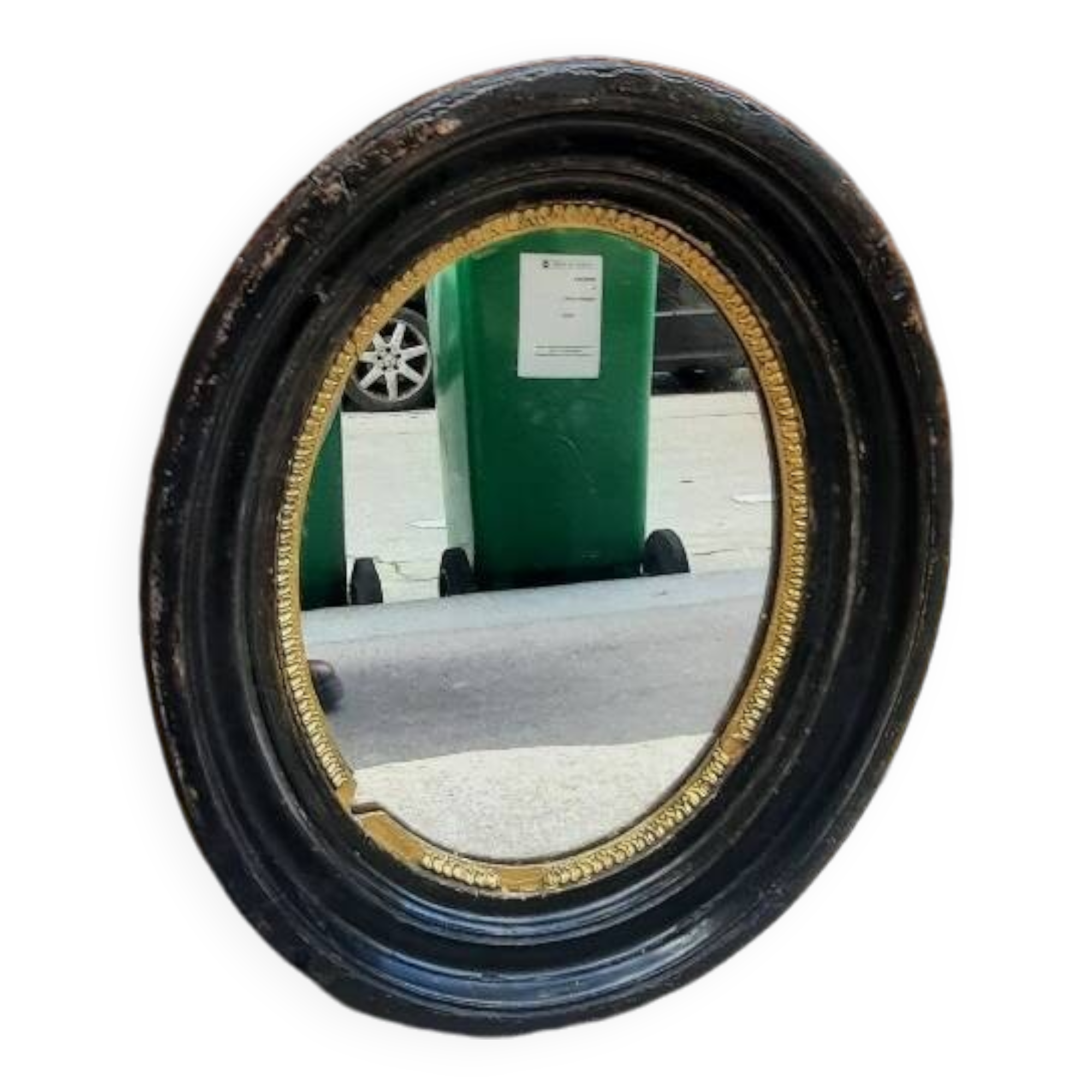 Napoleon III oval mirror