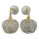 Set of wall sconces in chiseled glass