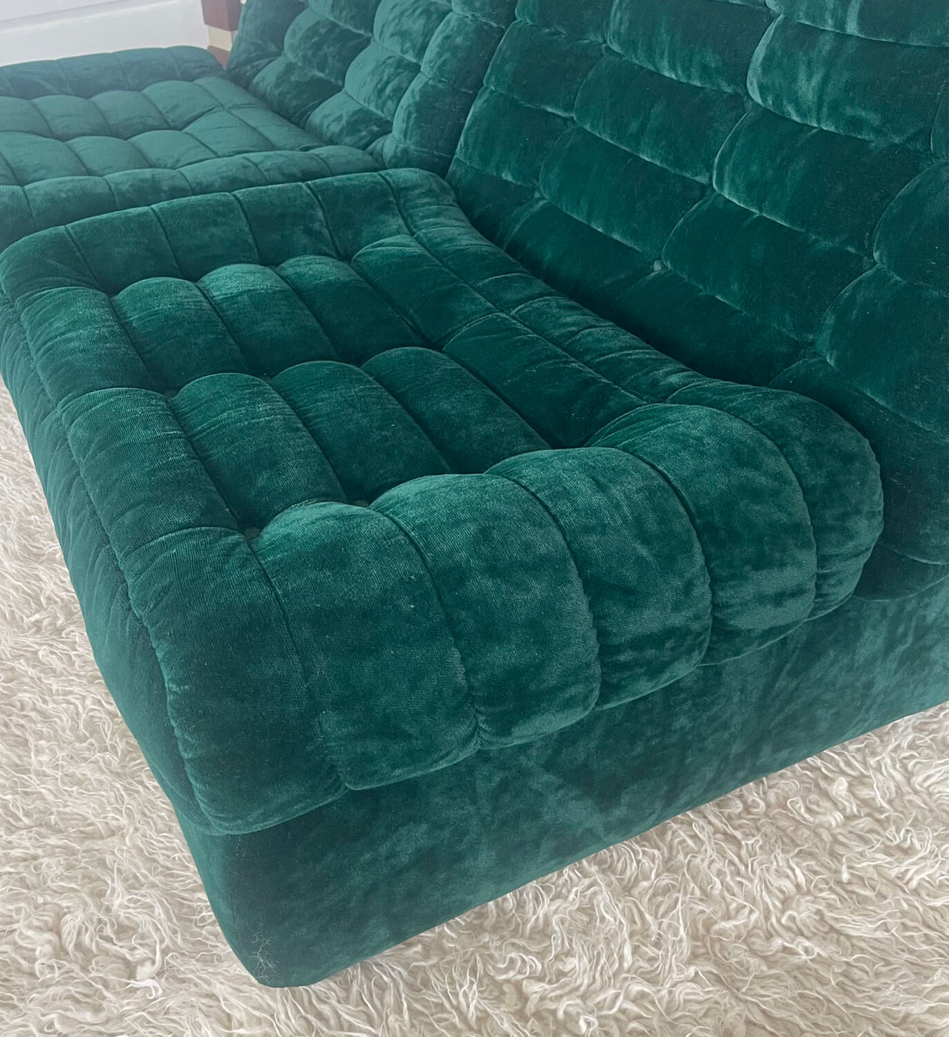 Velvet sofa 1970
