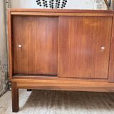 Enfilade teck XL années 60 constructiviste