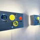C-1701 Collage Wall Lamp By Willem Van Oyen For Raak Amsterdam, The Netherlands 1960S