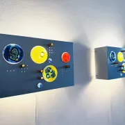 C-1701 Collage Wall Lamp By Willem Van Oyen For Raak Amsterdam, The Netherlands 1960S