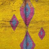 Handmade natural wool rug, size 150 x 260 cm