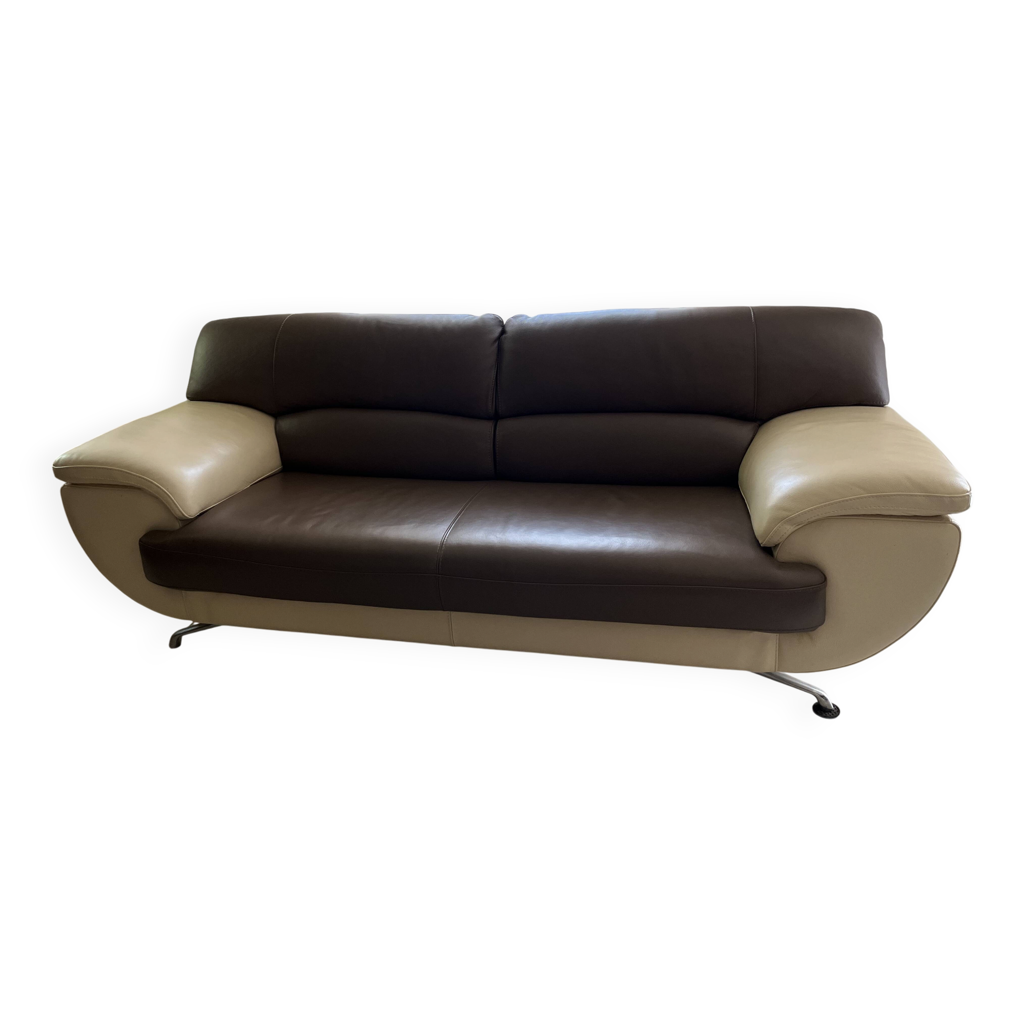 Leather sofa 3-seater and 2-seater