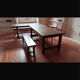 Set of 2 tables and 4 benches