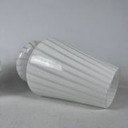 Vintage set of two postmodern Murano glass table lamps from 70s