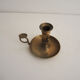 Old hand-push brass candlestick