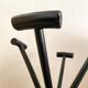 Black rattan parrot coat rack