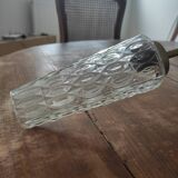 3-light glass globe chandelier, known as "tulip" glass.