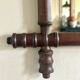 Miroir en bois forme bambou