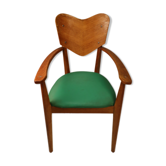 Vintage armchair by Jean-René Caillette model "Heart" 1950