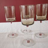 Ensemble de 4 verres à pieds fumés