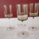 Set of 4 glasses with smoked feet