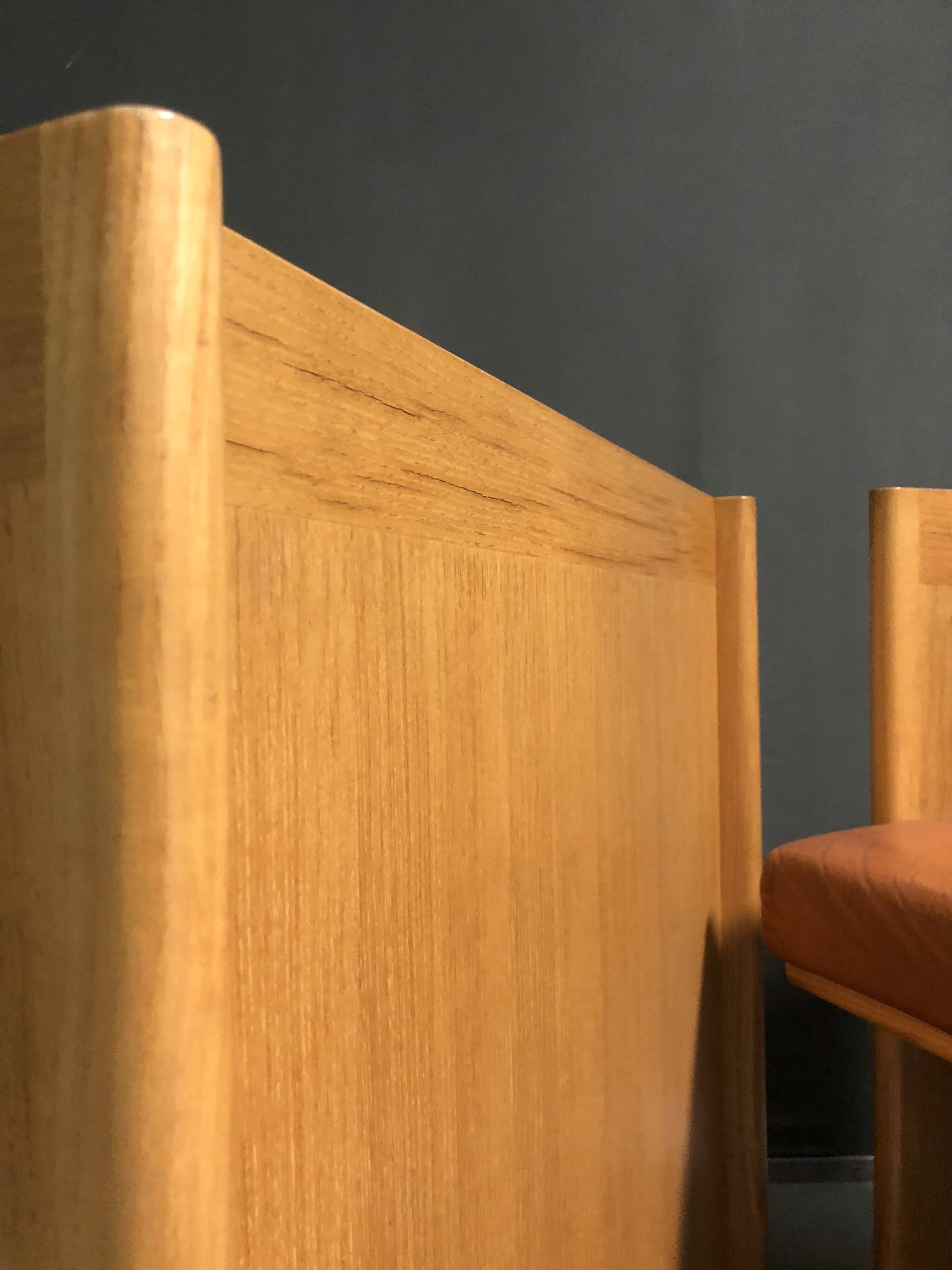 Pair of 1980's italian cubic armchairs