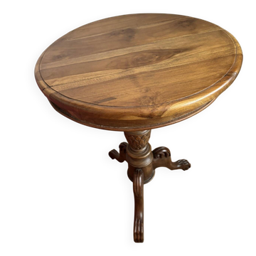Tripod base gueridon with griffin legs, 19th century.