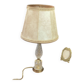 Lampe en cristal et bronze 