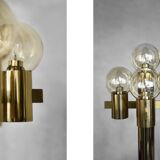 Sculptural Gold Floor Lamp with 5 Lights by Hans-Agne Jakobsson for Hans-Agne Jakobsson AB, 1960s